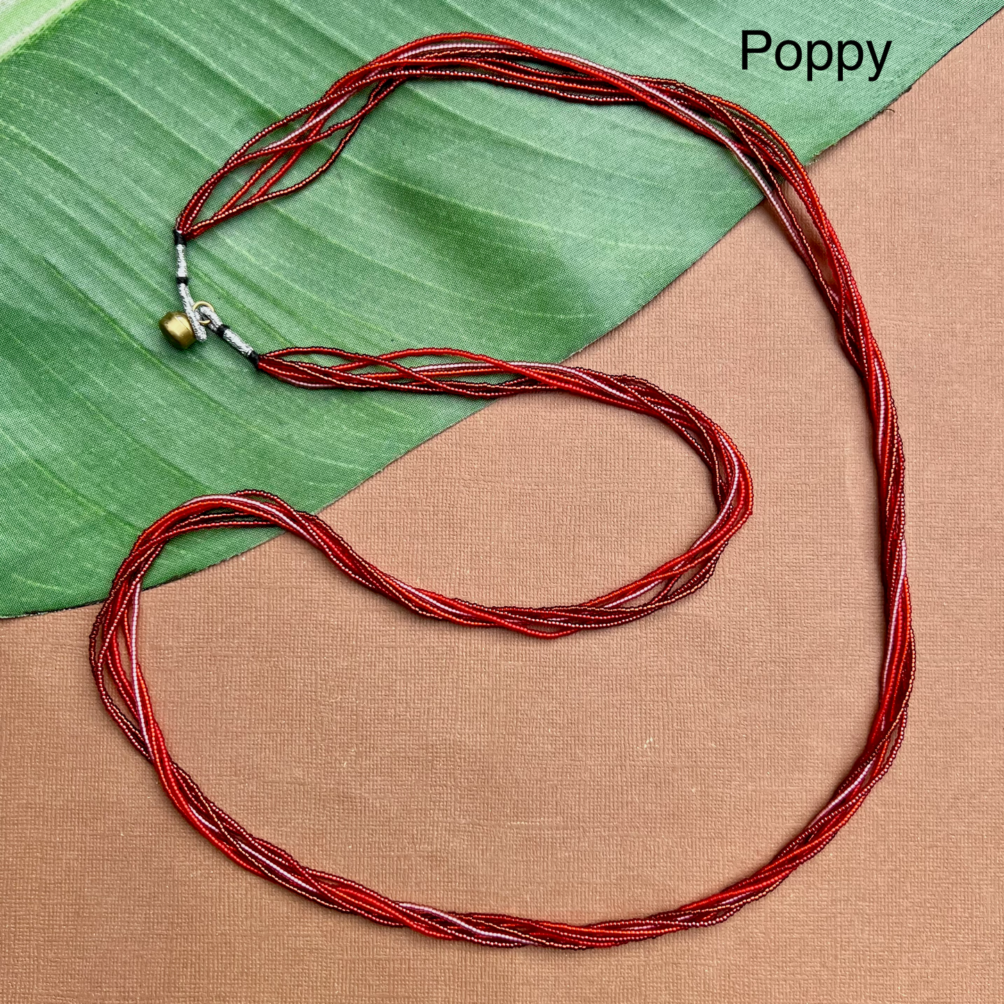 Multi Strand Seed Bead Necklaces - 6 Strand Long