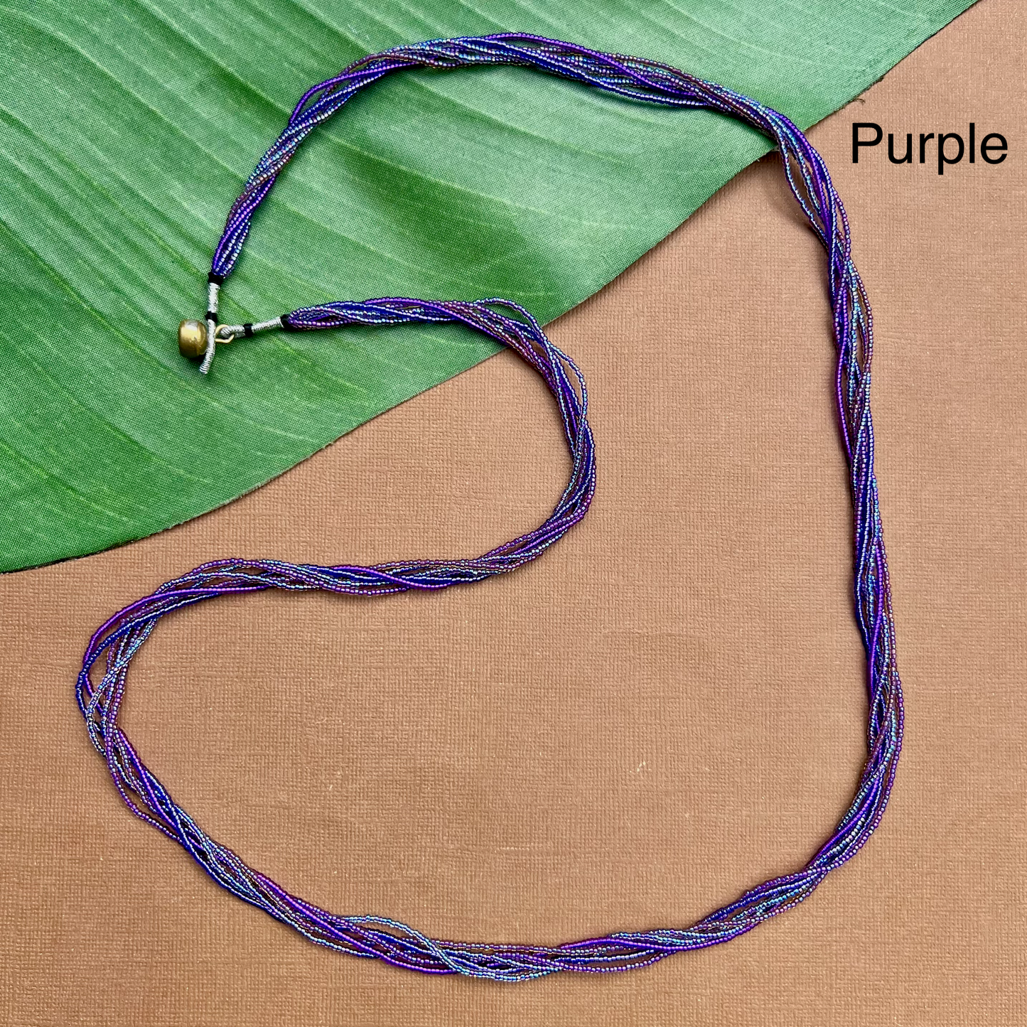 Multi Strand Seed Bead Necklaces - 6 Strand Long