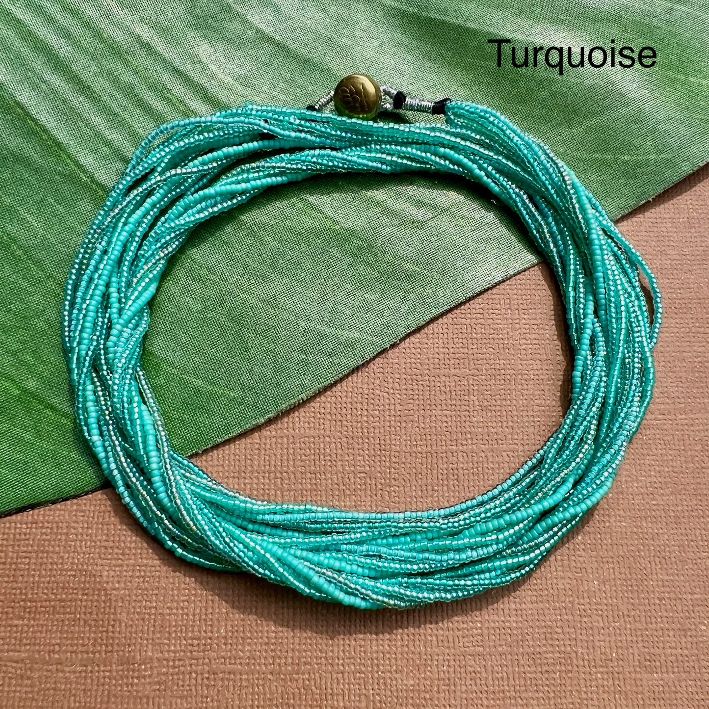 Multi Strand Seed Bead Necklaces - 6 Strand Long