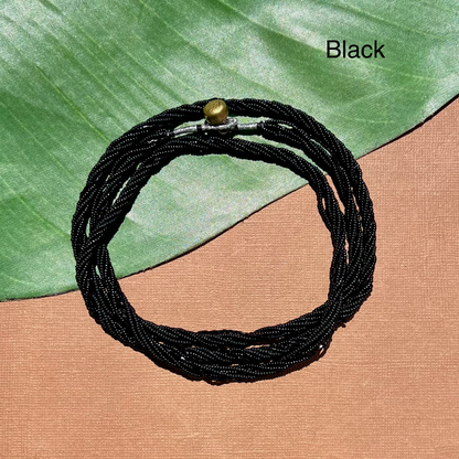 Multi Strand Seed Bead Necklaces - 6 Strand Long