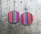 Medium blanket Stripe Acrylic Earring Pair - Jewelry Making Component & Blanks - CB&CO