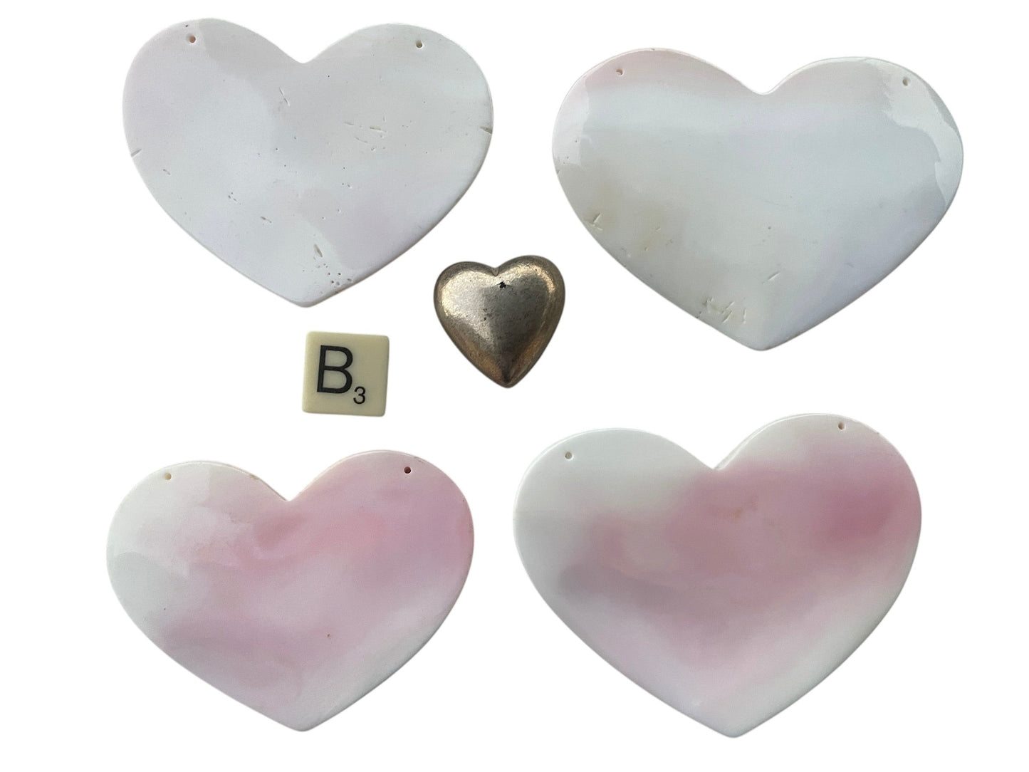 Mixed Group of Vintage Heart Pendants - Rita Okrent Collection (P785)