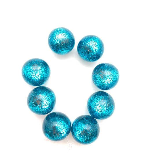 Glitter Round 16mm Laguna