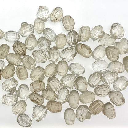 Bohemian Molded Glass Barrel Bead Pendants from the African Trade - Rita Okrent Collection (ANT309)