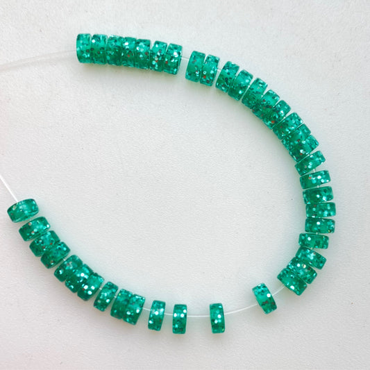 Glitter Rondelle 4mm Atollo