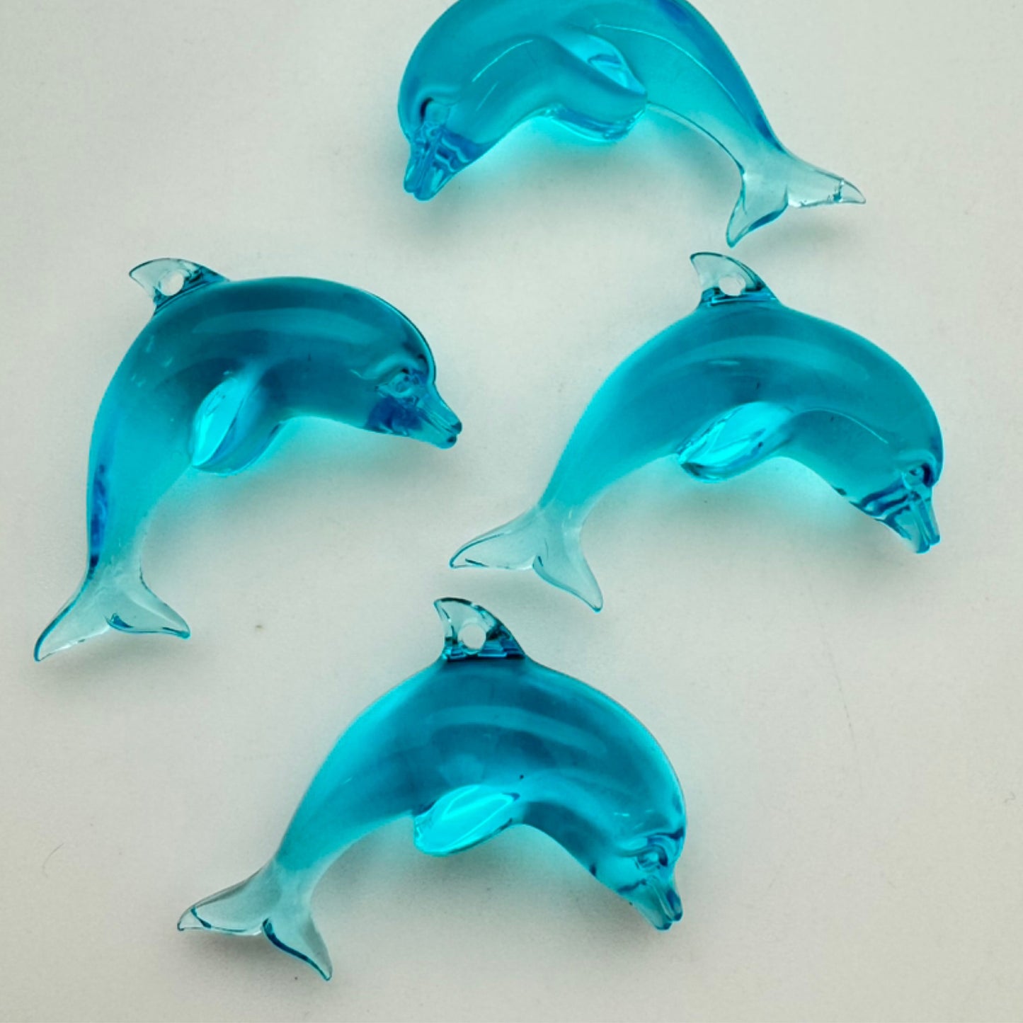 Dolphin Pendant 45mm Aqua