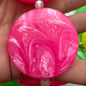 Lentil 44mm Pink Marble