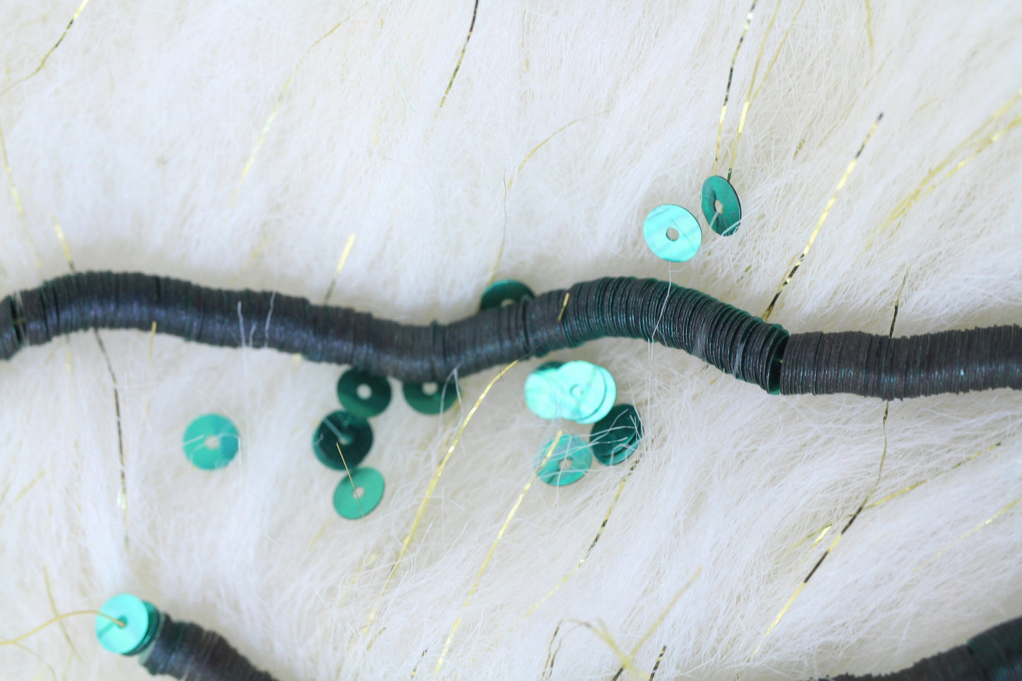 5mm Vintage Sequins: Shiny Green Jewelry Making Supplies