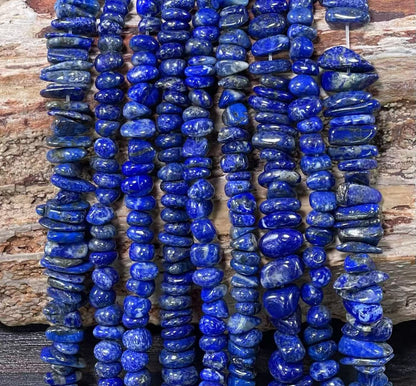 Natural Lapis Lazuli A Grade Tumble Chips 6-11mm