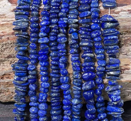 Natural Lapis Lazuli A Grade Tumble Chips 6-11mm