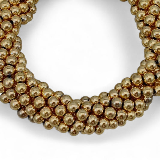 Gold Plated Hematite Round