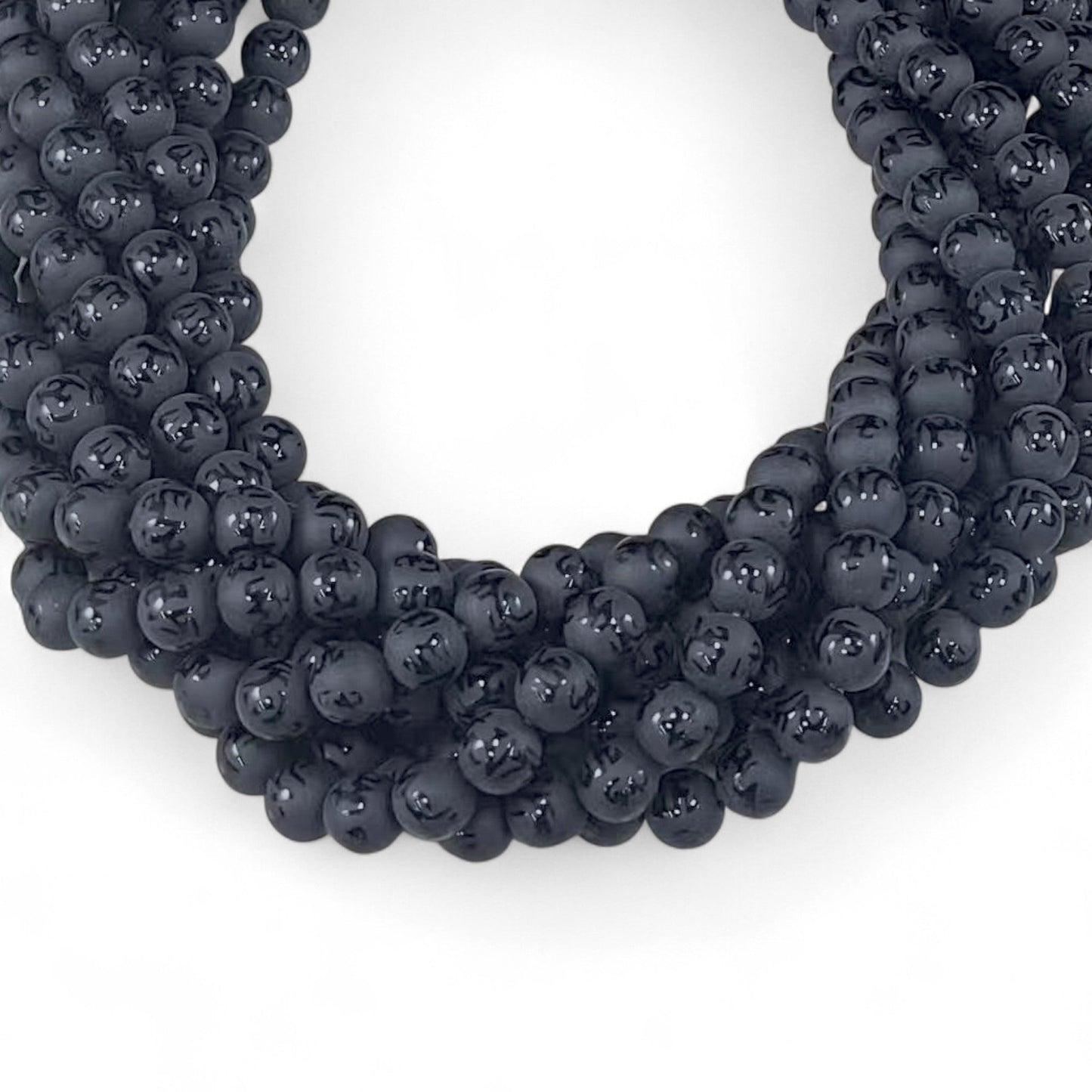 Onyx w/ Mantra Symbol Matte Round