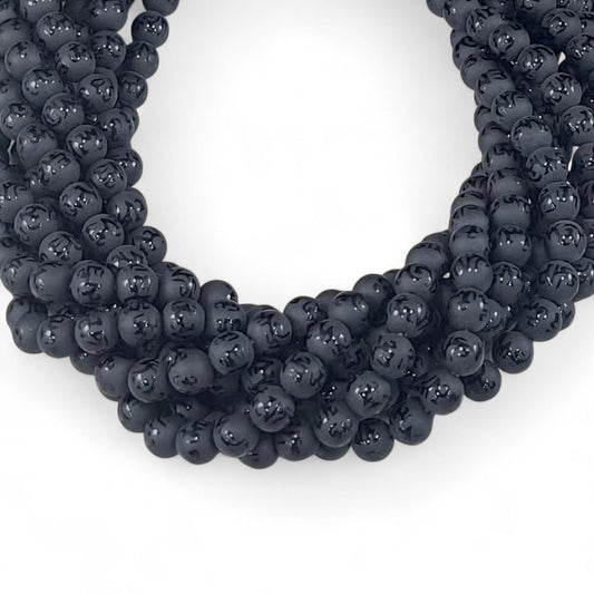 Onyx w/ Mantra Symbol Matte Round