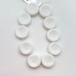 Vintage Glass Smarties 12mm White