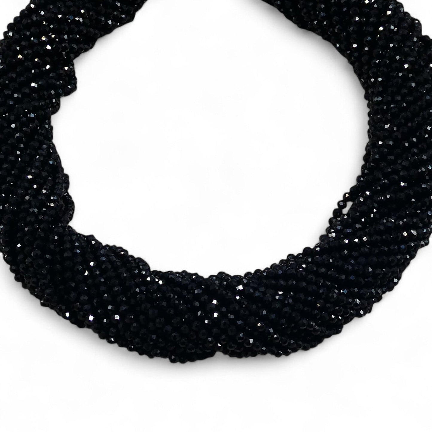 Black Spinel Micro Faceted Round