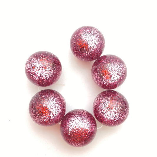 Glitter Round 20mm Dalia