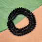 Black Small Flower Cap Beads - 100 Pieces
