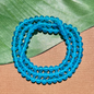 Vintage Blue 8mm Beads - 100 Pieces