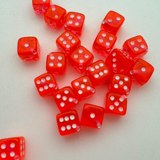 Dice Bead 9mm Neon Punch