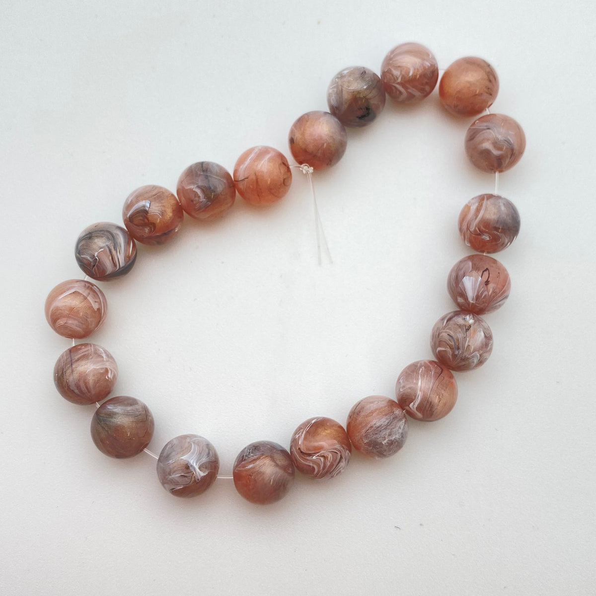 Round 10mm Rose Marble - RD-0078-B