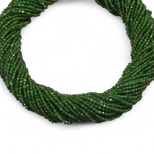 Chrome Diopside Micro Faceted Round 2mm
