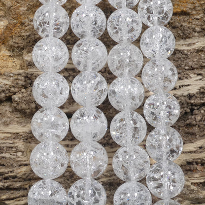 Crackle Crystal Quartz Round