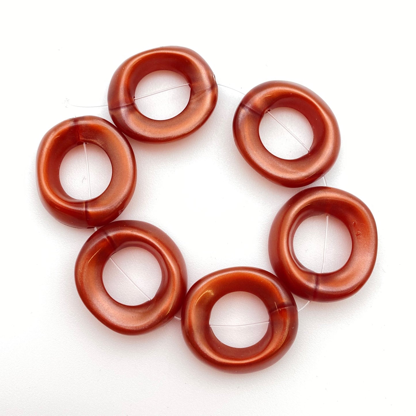 Ring Bead 22mm Terra Cotta