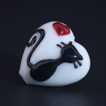 11840505 - Loving Cat Heart Bead
