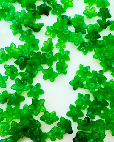 Flower Cap 10mm Jade Marble