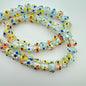 Lampwork Glass 10mm Clear & Floral