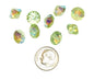 Vintage Swarovski Crystal Beads - Article 5307 - 10mm - Chrysolite AB