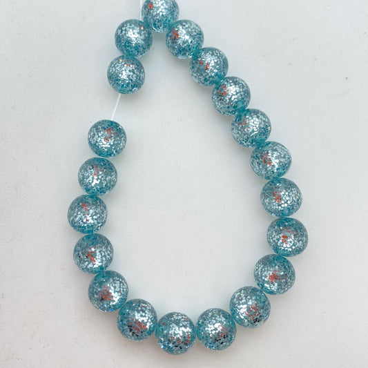 Glitter Round 8mm Pioggia