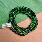 Green & Black Soft Diamond Beads - 75 Pieces
