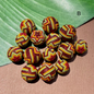 Green Red Orange (Size 15) Beaded Beads