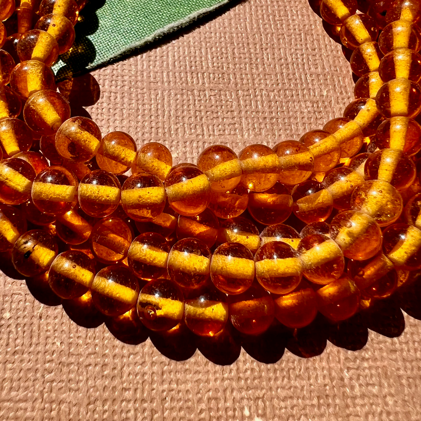 Honey Orange 6mm Round Beads - 200 Pieces