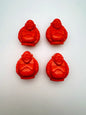 Fat Buddha 28x24mm Pink Coral