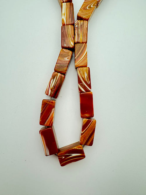 Rectangle 20mm Marble Agate