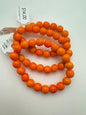 Vintage Glass 8mm Tangerine
