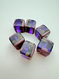 Layered Cube 16mm Royal Purple