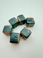 Layered Cube 16mm Emerald