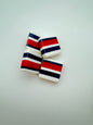 Layered Square 25mm Red, Blue, White