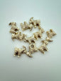 Goat Bead 24x23mm Ivory/gold