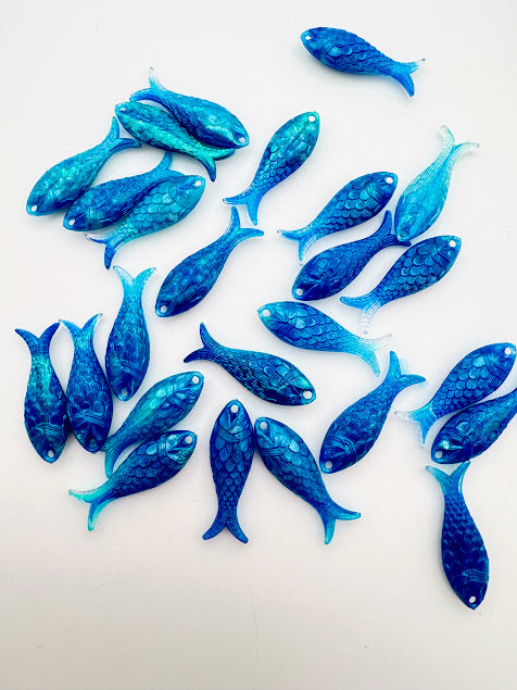 Fish Drop 27mm Capri Ocean
