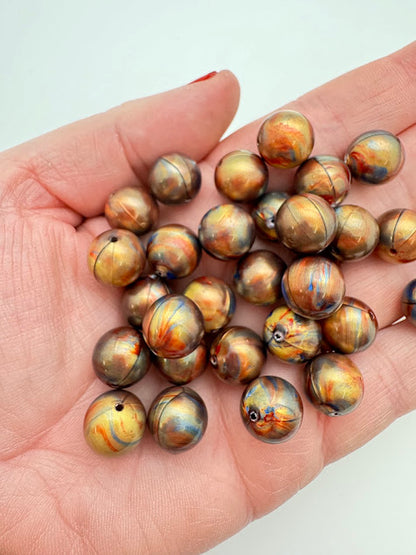 Round 12mm Lustrous Gold