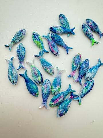 Fish Drop 27mm Cotton Candy