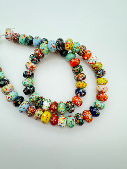 Lampwork Glass Donut 12mm