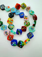 Lampwork Glass Diamond 14mm Mix