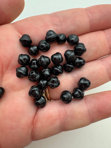 Vintage Glass 8mm Jet