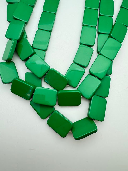 Rectangle Tile 28mm Kelly Green