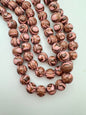Round Animal Print 12mm Pink